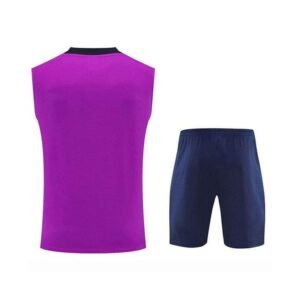 Alternative view of Ensemble Debardeur Barcelone 2025/2026 Violet Bleu