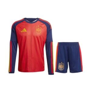 Maillot Espagne Domicile Enfant Manches Longues 2026/2027