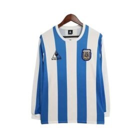 Maillot Rétro Manches Longues Argentine Domicile 1986