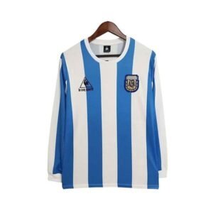 Maillot Rétro Manches Longues Argentine Domicile 1986