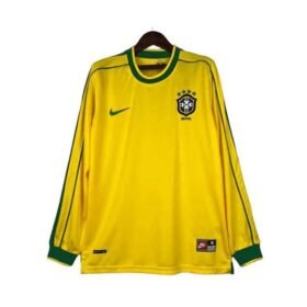 Maillot Rétro Manches Longues Bresil Domicile 1998
