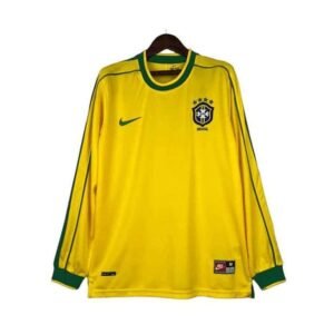 Maillot Rétro Manches Longues Bresil Domicile 1998