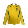 Maillot Rétro Manches Longues Bresil Domicile 2002