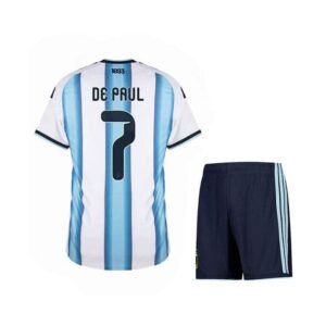 Maillot Argentine Domicile Enfant 2026/2027 (De Paul 7)