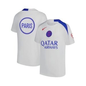Maillot Entrainement PSG 2025/26 Blanc Bleu