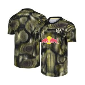 Maillot Leeds United Pré-Match 2025/26 Noir Jaune