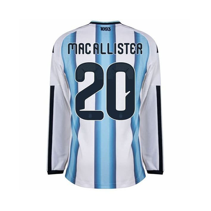 Maillot Manches Longues Argentine Domicile 2026/27 (Mac Allister 20) – Image 3