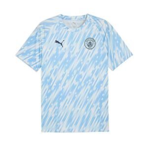 Alternative view of Maillot Manchester City Pré-Match 2025/26 Bleu Blanc