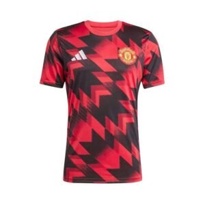 Alternative view of Maillot Manchester United Pré-Match 2025/26 Rouge Noir