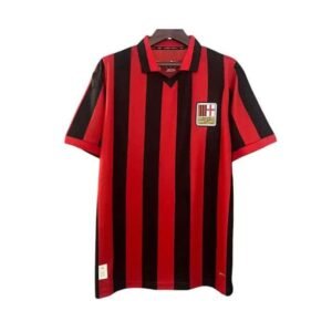 Maillot Rétro AC Milan 125 Ans Rouge Noir