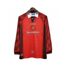 Maillot Rétro Manchester United Domicile Manches Longues 1996/1997