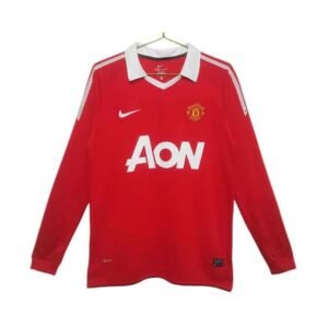 Maillot Rétro Manchester United Domicile Manches Longues 2010/2011