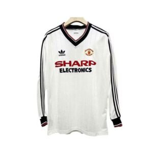 Maillot Rétro Manchester United Extérieur Manches Longues 1983/1984
