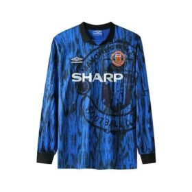 Maillot Rétro Manchester United Extérieur Manches Longues 1992/1993