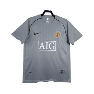 Maillot Rétro Manchester United Gardien 2007/2008 Gris