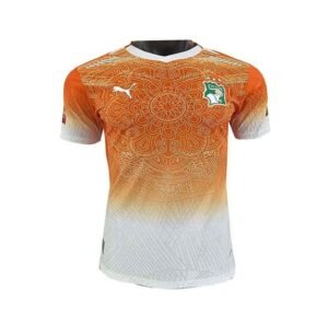 Maillot Training Ivory Coast 2026/2027 Orange Blanc