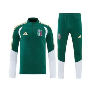 Survetement Italie 2026/2027 Vert Blanc
