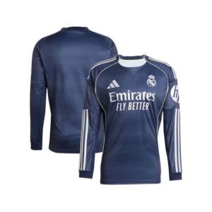 Maillot Real Madrid Extérieur Manches Longues 2025/2026