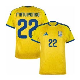 Maillot Ukraine Domicile 2026/2027 (Matviyenko 22)