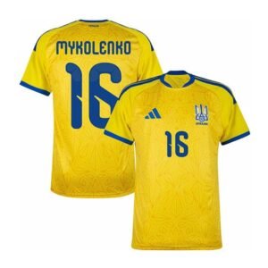 Maillot Ukraine Domicile 2026/2027 (Mykolenko 16)