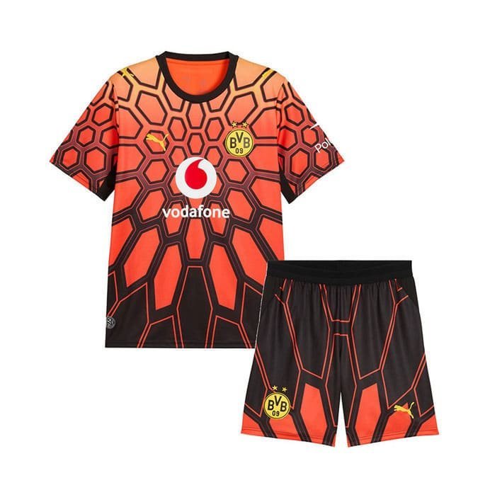 Maillot Enfant Dortmund Gardien 2026/2027 Orange Noir