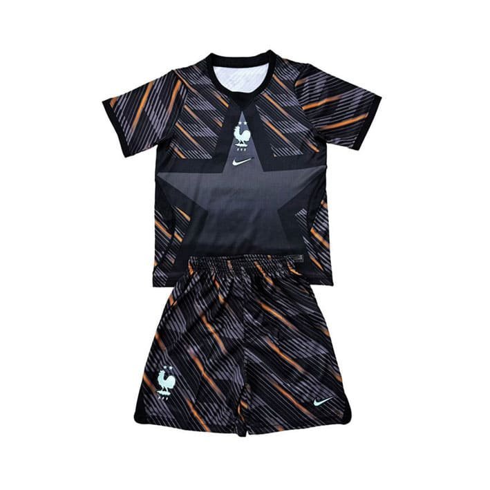 Maillot Enfant France Gardien 2026/27 Noir Orange – Image 2