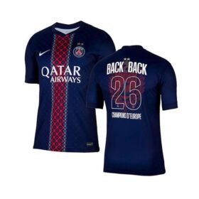 Maillot PSG Domicile 2 étoiles Champions D'Europe 26