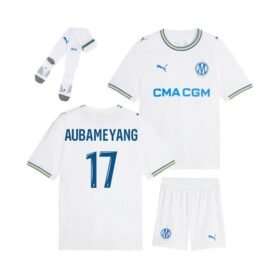 Maillot Kit Marseille Domicile Enfant 2026/2027 (Aubameyang 17)