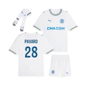 Maillot Kit Marseille Domicile Enfant 2026/2027 (Pavard 28)