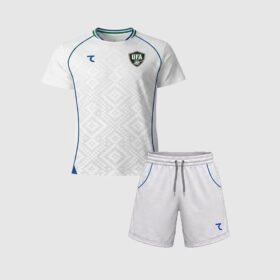 Maillot Enfant Uzbekistan Extérieur 2026/2027 Blanc