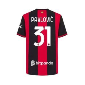 Alternative view of Maillot AC Milan Domicile 2026/2027 (Pavlovic 31)