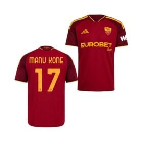 Maillot AS Roma Domicile 2026/2027 (Manu Kone 17)