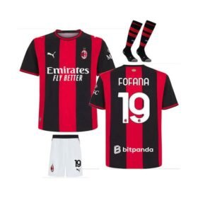 Maillot Kit AC Milan Domicile Enfant 2026/2027 (Fofana 19)