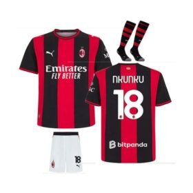 Maillot Kit AC Milan Domicile Enfant 2026/2027 (Nkunku 18)