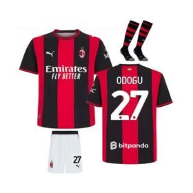 Maillot Kit AC Milan Domicile Enfant 2026/2027 (Odogu 27)