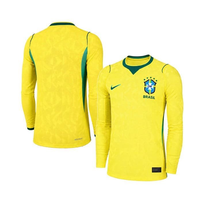 Maillot Bresil Domicile Manches Longues 2026/2027 Homme