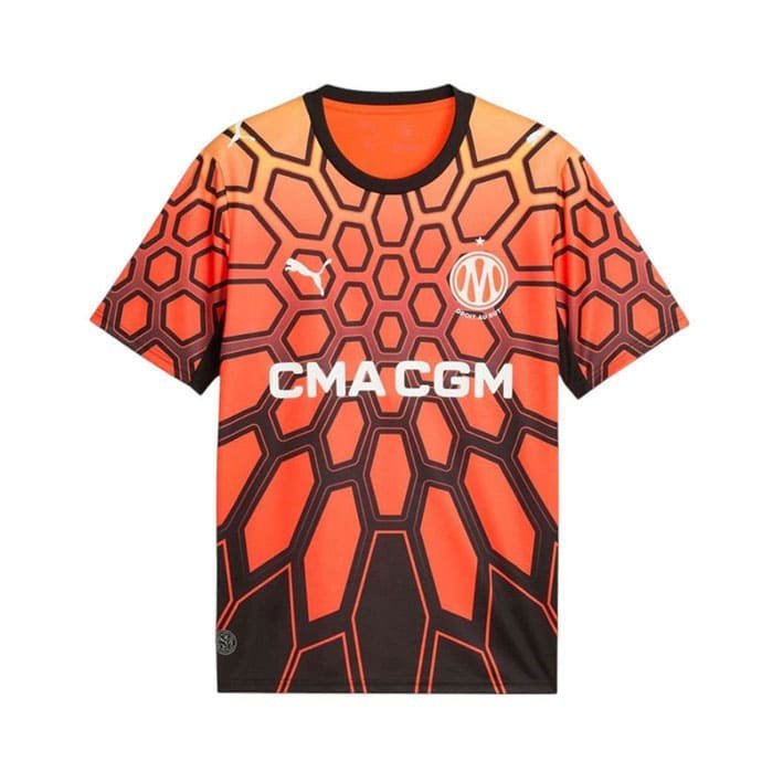 Maillot Enfant Marseille Gardien 2026/2027 Orange Noir – Image 2