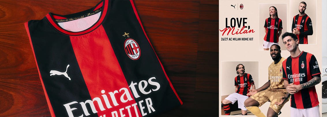 Maillots AC Milan 2026-2027 pas cher